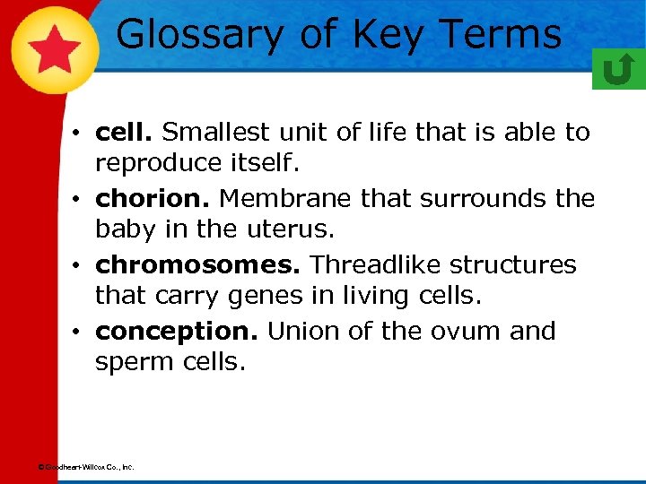 Glossary of Key Terms • cell. Smallest unit of life that is able to