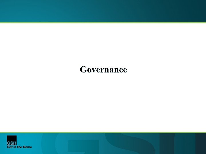 Governance 