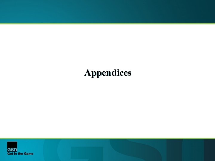 Appendices 