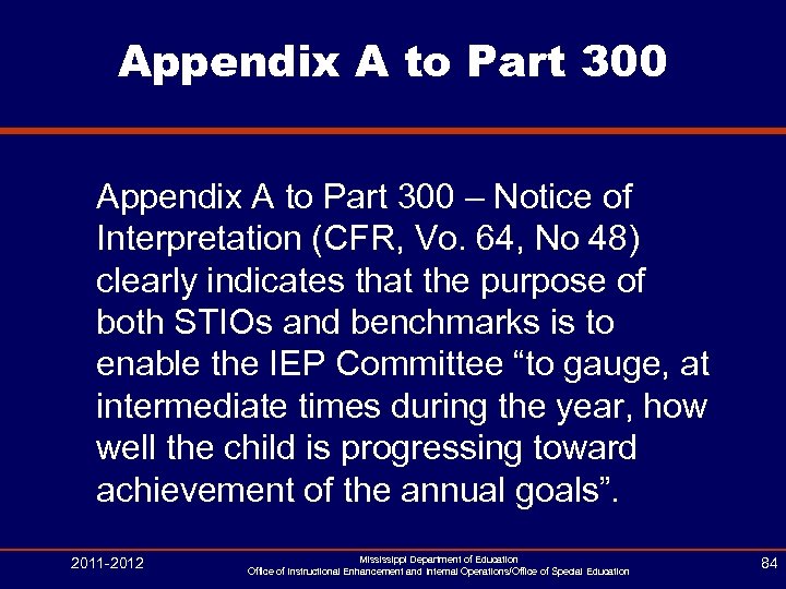 Appendix A to Part 300 – Notice of Interpretation (CFR, Vo. 64, No 48)