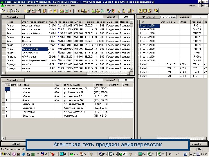 Агентская сеть продажи авиаперевозок 