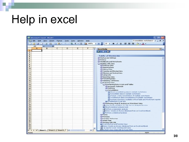 Help in excel 38 