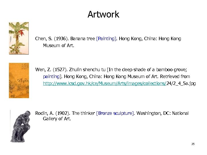 Artwork Chen, S. (1936). Banana tree [Painting]. Hong Kong, China: Hong Kong Museum of