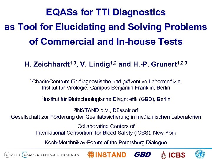 EQASs for TTI Diagnostics as Tool for Elucidating and Solving Problems of Commercial and
