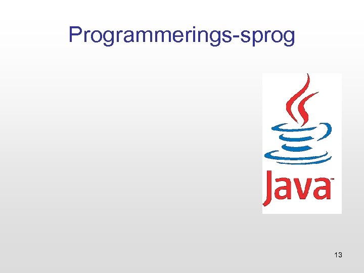 Programmerings-sprog 13 