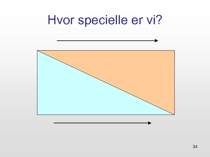 Hvor specielle er vi? 34 