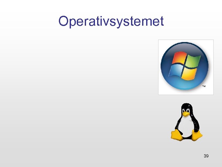 Operativsystemet 39 