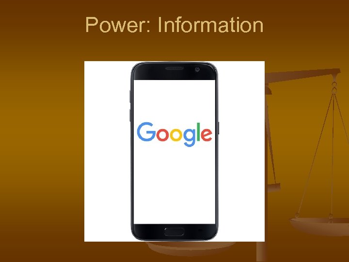 Power: Information 