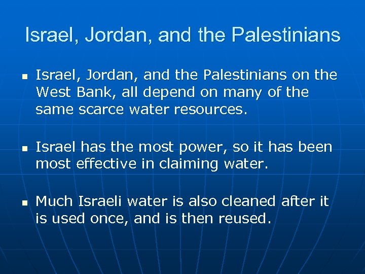 Israel, Jordan, and the Palestinians n n n Israel, Jordan, and the Palestinians on