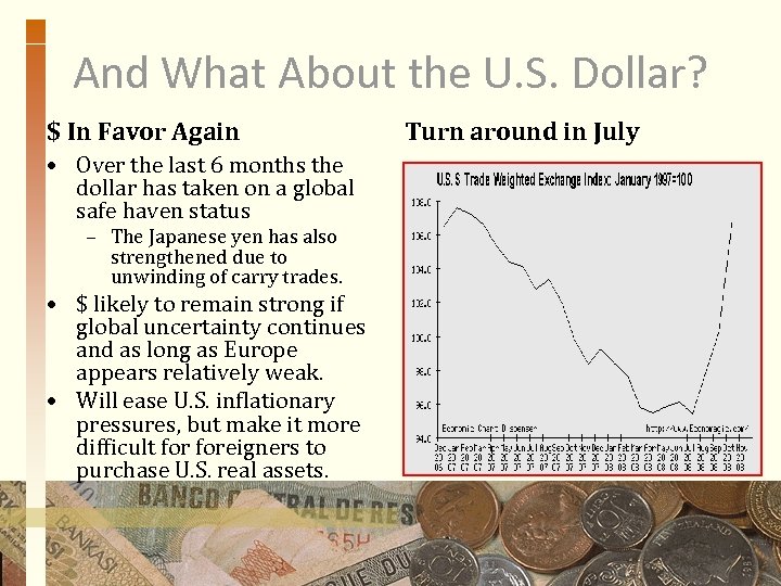 And What About the U. S. Dollar? $ In Favor Again • Over the