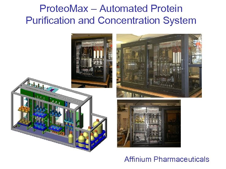 Proteo. Max – Automated Protein Purification and Concentration System Affinium Pharmaceuticals 