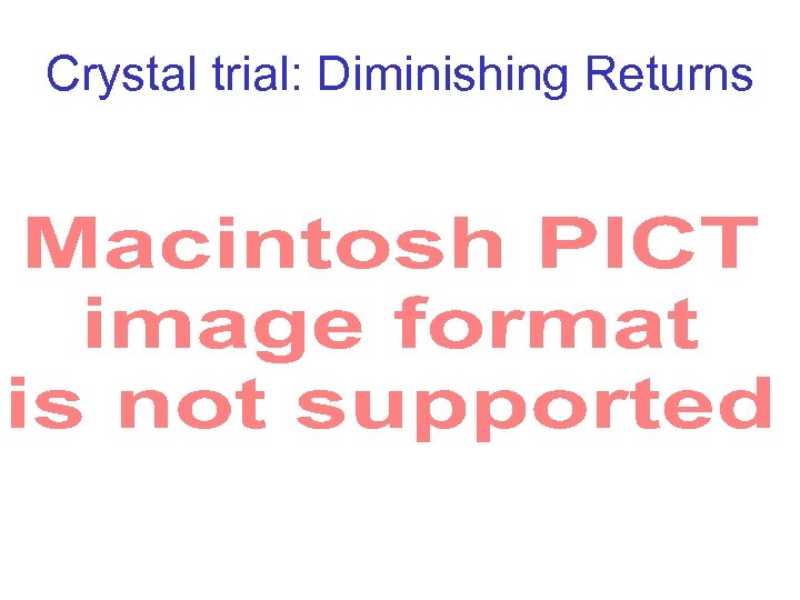 Crystal trial: Diminishing Returns 