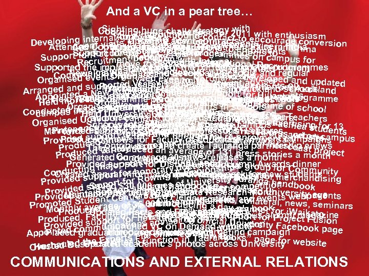 And a VC in a pear tree… Sightina huge ch e le strategy w