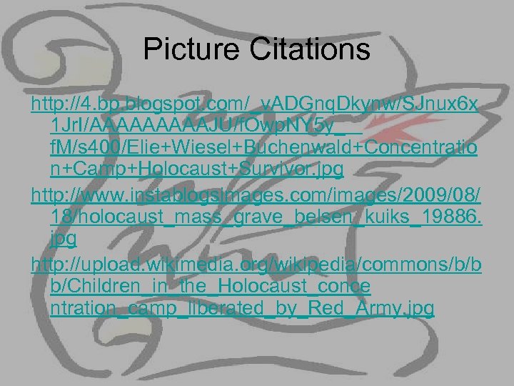 Picture Citations http: //4. bp. blogspot. com/_v. ADGnq. Dkynw/SJnux 6 x 1 Jr. I/AAAAAJU/f.