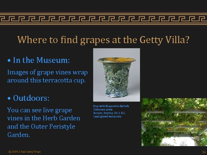 Where to find grapes at the Getty Villa? • In the Museum: Images of