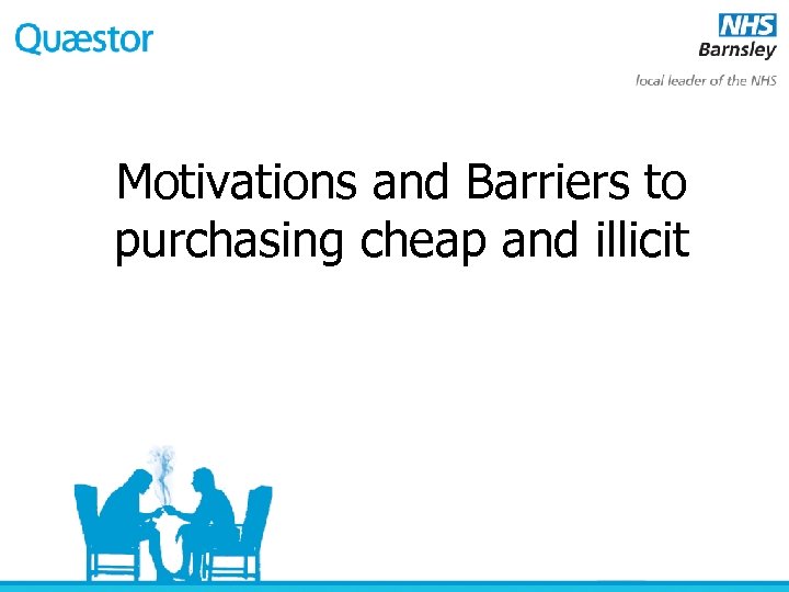 Motivations and Barriers to purchasing cheap and illicit 