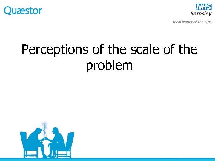 Perceptions of the scale of the problem 