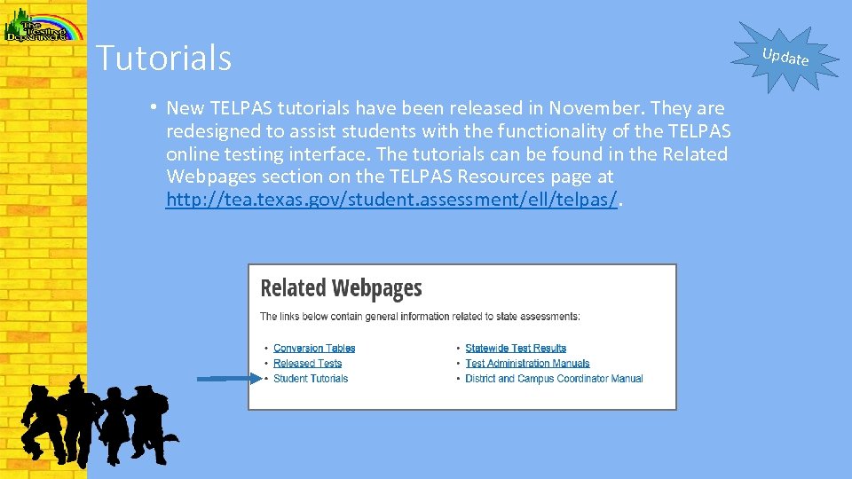 Tutorials • New TELPAS tutorials have been released in November. They are redesigned to
