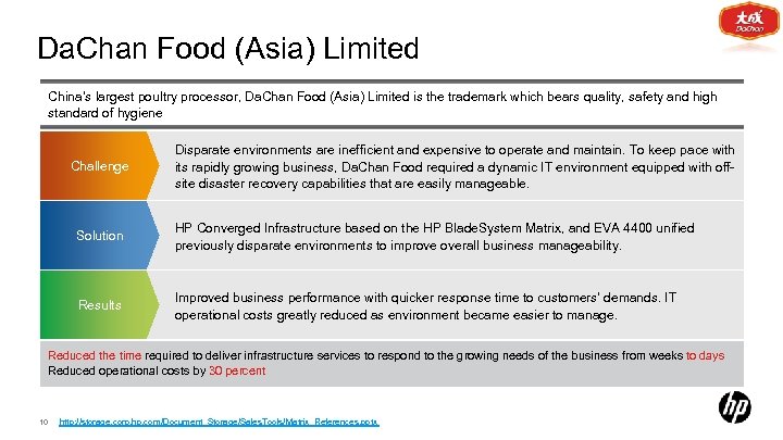 Da. Chan Food (Asia) Limited China’s largest poultry processor, Da. Chan Food (Asia) Limited