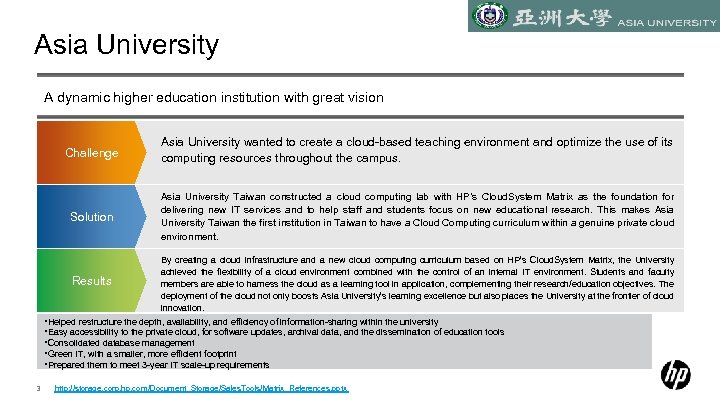 Asia University A dynamic higher education institution with great vision Challenge Asia University wanted