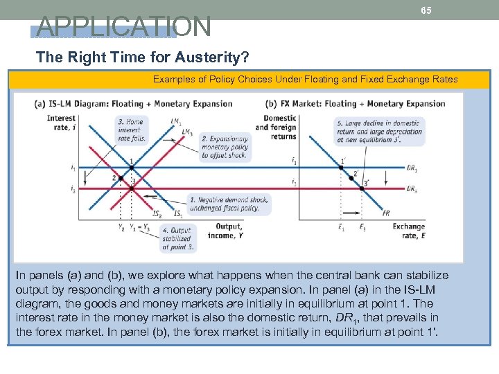 APPLICATION 65 The Right Time for Austerity? Examples of Policy Choices Under Floating and