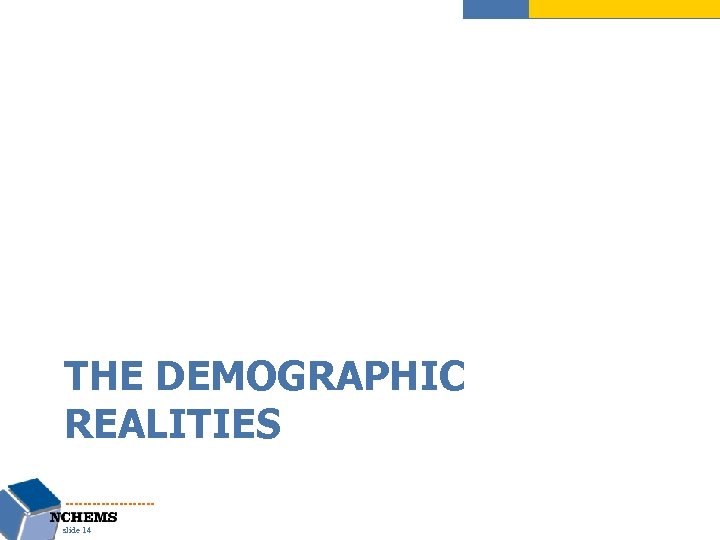 THE DEMOGRAPHIC REALITIES slide 14 