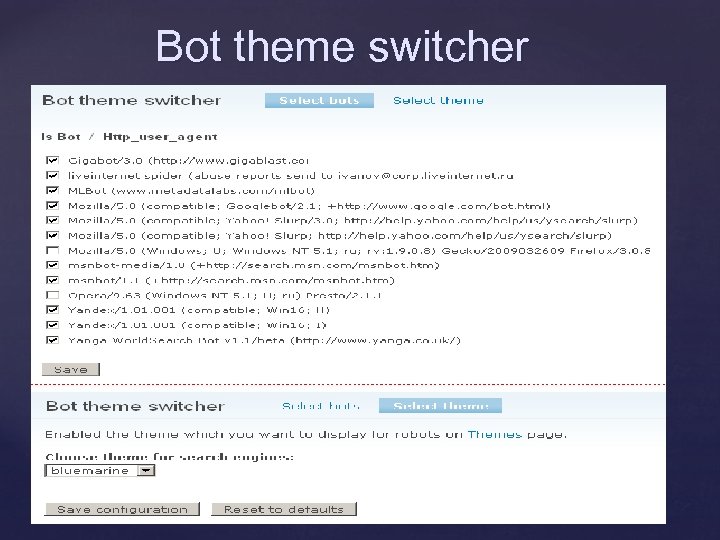 Bot theme switcher 