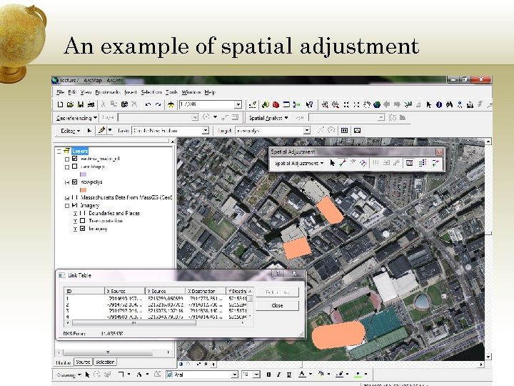 An example of spatial adjustment 