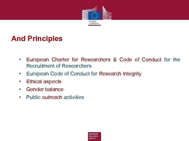 And Principles • European Charter for Researchers & Code of Conduct for the Recruitment