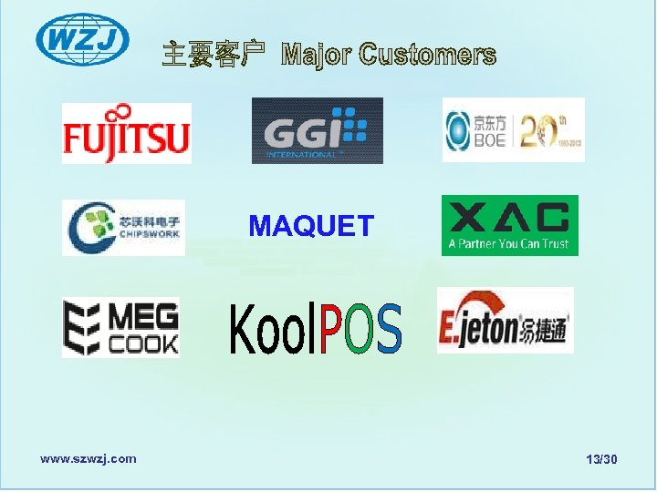 MAQUET www. szwzj. com 13/30 