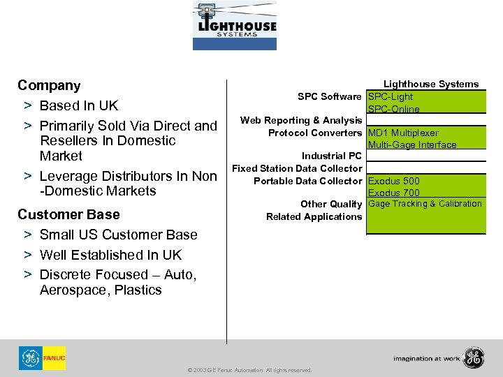 Company > Based In UK > Primarily Sold Via Direct and Resellers In Domestic