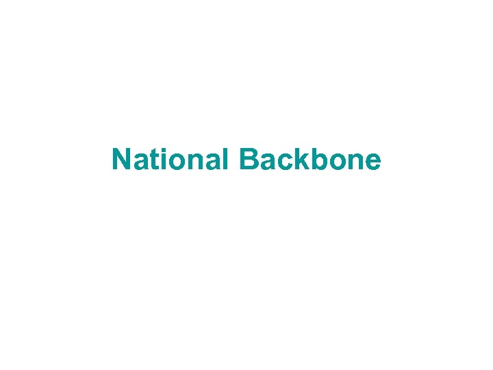 National Backbone 
