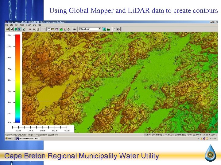 Using Global Mapper and Li. DAR data to create contours Cape Breton Regional Municipality