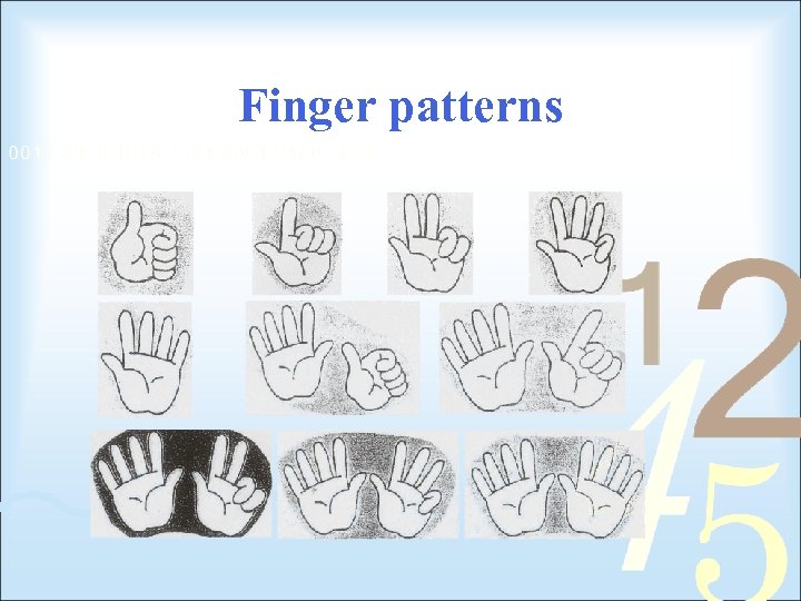 Finger patterns 