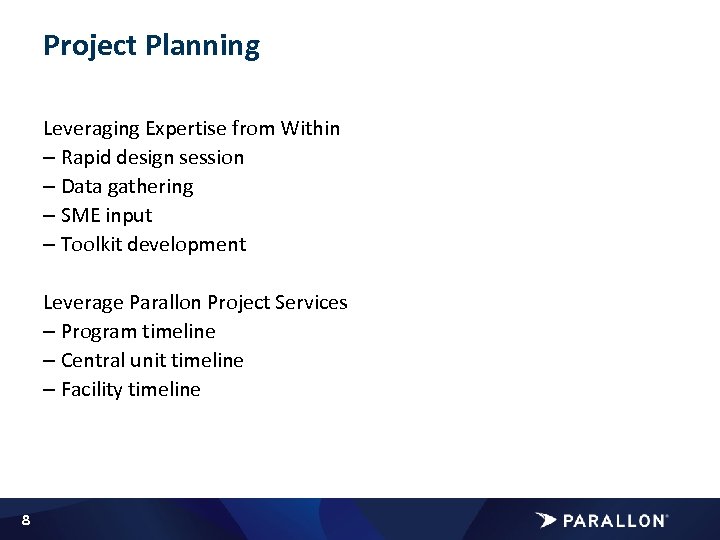 Project Planning Leveraging Expertise from Within – Rapid design session – Data gathering –