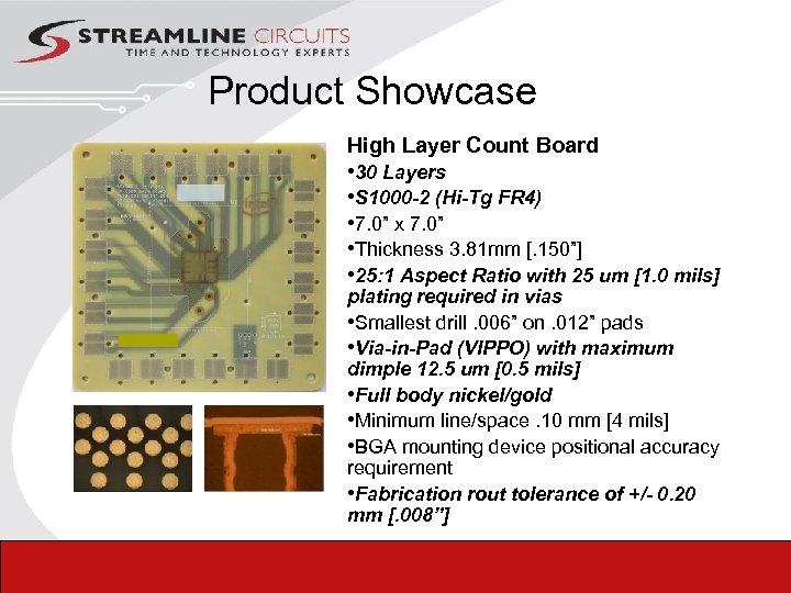 Product Showcase High Layer Count Board • 30 Layers • S 1000 -2 (Hi-Tg