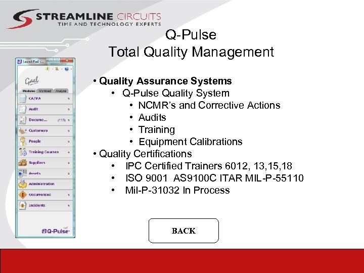 Q-Pulse Total Quality Management • Quality Assurance Systems • Q-Pulse Quality System • NCMR’s