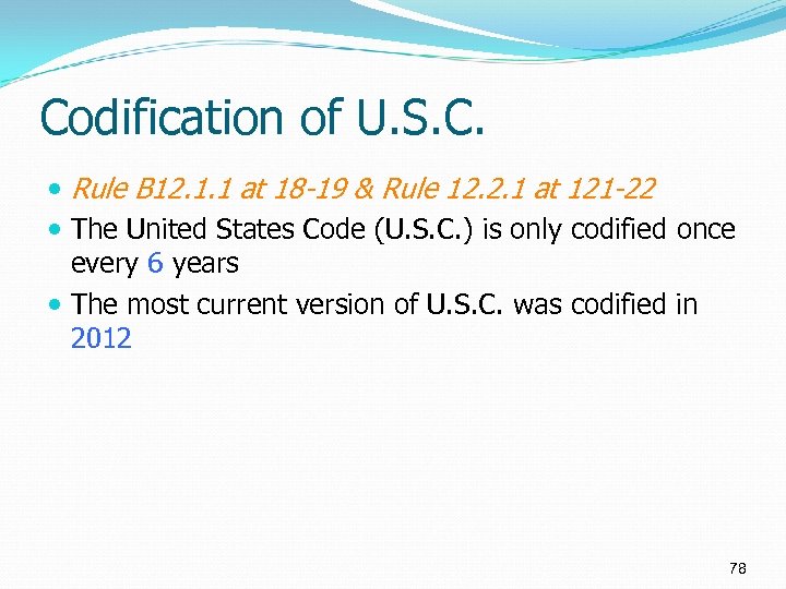 Codification of U. S. C. Rule B 12. 1. 1 at 18 -19 &