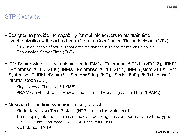 STP Overview § Designed to provide the capability for multiple servers to maintain time