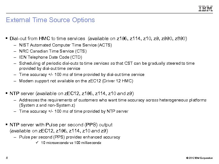 External Time Source Options § Dial-out from HMC to time services (available on z