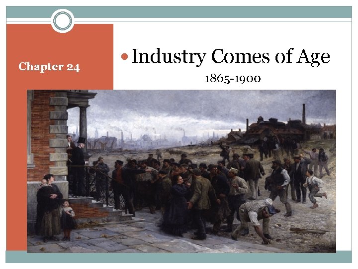Chapter 24 Industry Comes of Age 1865 -1900 