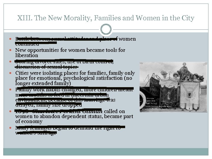 XIII. The New Morality, Families and Women in the City Battle between sexual attitudes