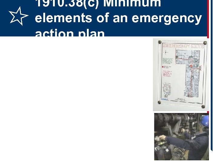 1910. 38(c) Minimum elements of an emergency action plan 