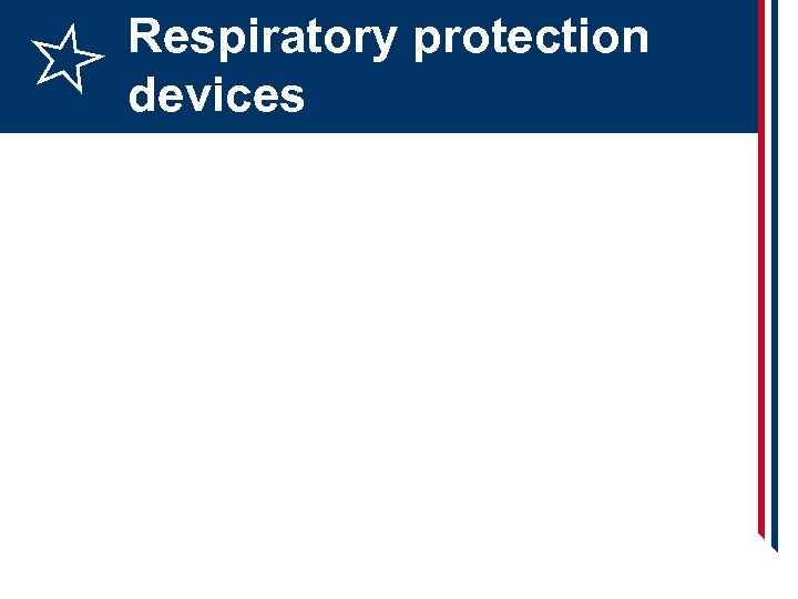 Respiratory protection devices 