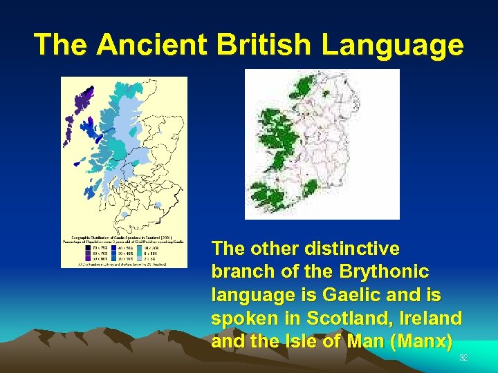 The Ancient British Language The other distinctive branch of the Brythonic language is Gaelic