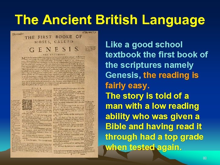 The Ancient British Language Like a good school textbook the first book of the