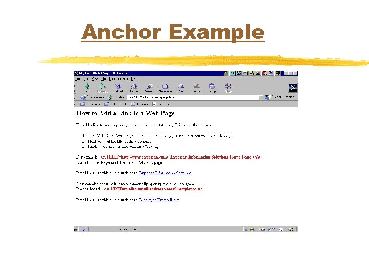 Anchor Example 