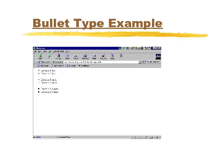 Bullet Type Example 