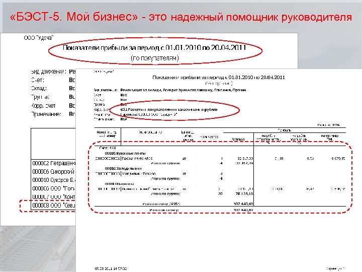  «БЭСТ-5. Мой бизнес» - это надежный помощник руководителя Компания БЭСТ 