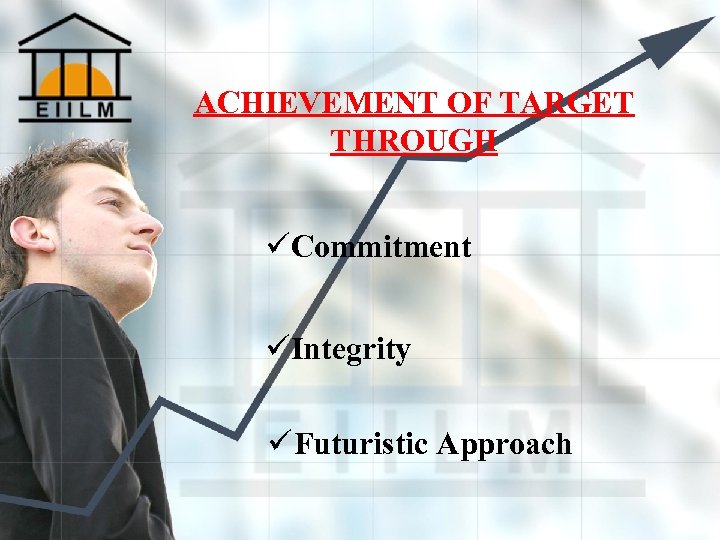 ACHIEVEMENT OF TARGET THROUGH üCommitment üIntegrity ü Futuristic Approach 